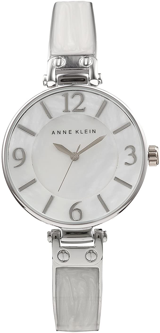 Đồng hồ Anne Klein vòng cẩm thạch trắng AK/2211WTSV